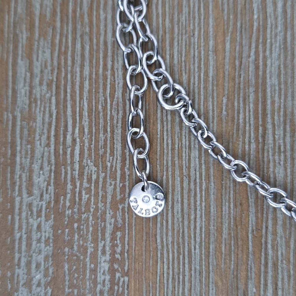 Silvertone Talbots Sparkly Necklace - Picture 4 of 5